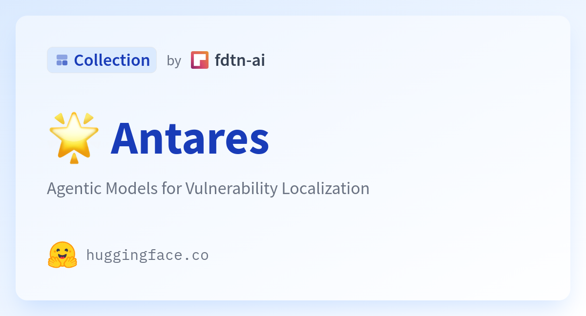 🌟 Antares - a fdtn-ai Collection