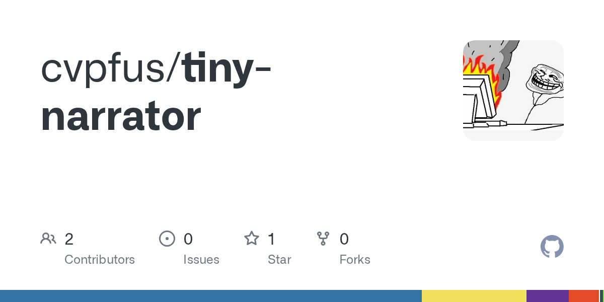 GitHub - cvpfus/tiny-narrator