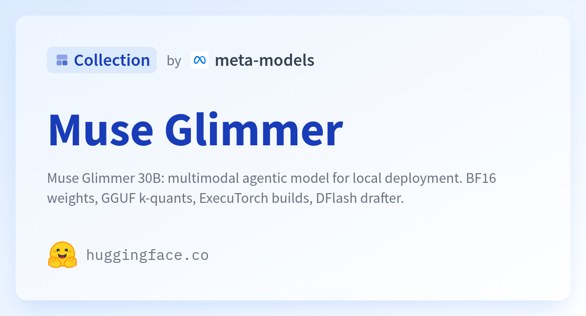 Muse Glimmer - a meta-models Collection