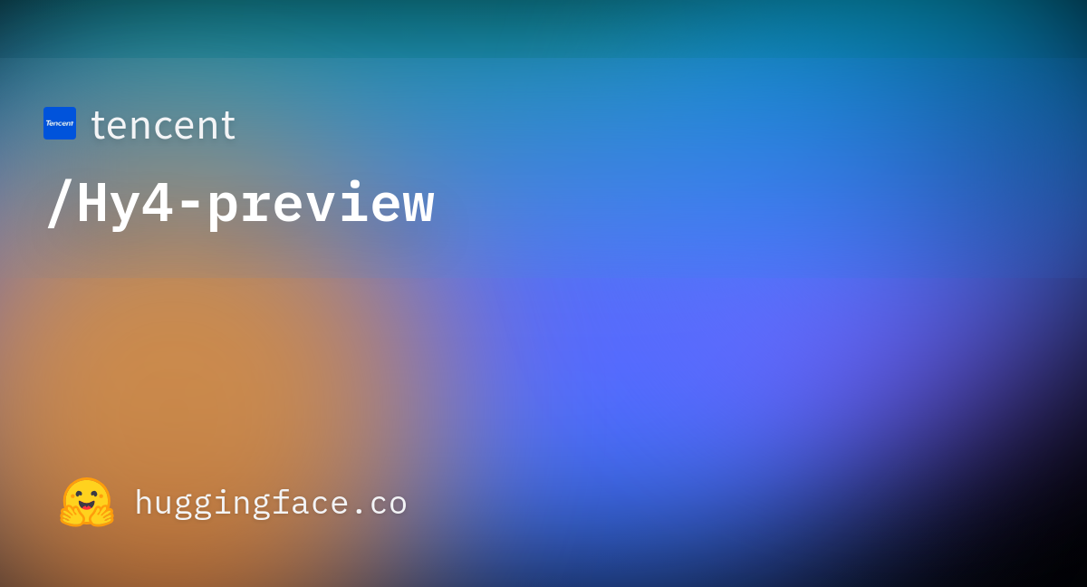 tencent/Hy4-preview · Hugging Face