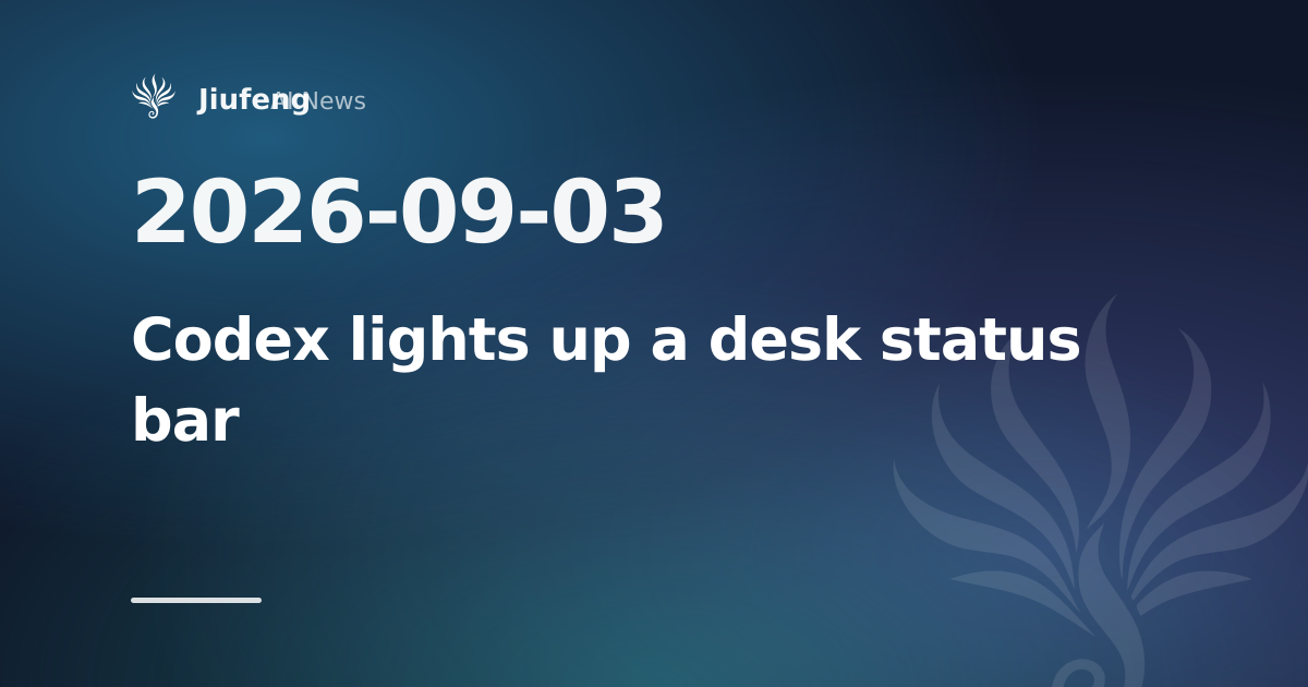 OpenAI hides a Codex setting that drives a BUSY Bar light