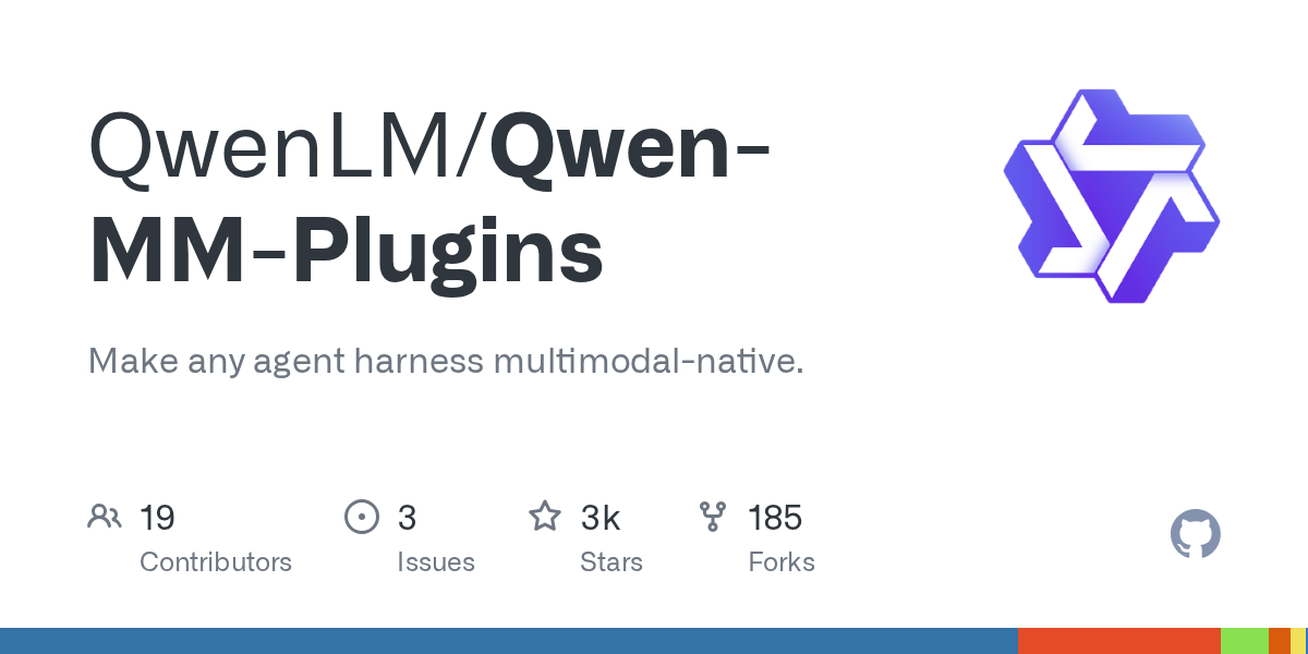 GitHub - QwenLM/Qwen-MM-Plugins: Make any agent harness multimodal-native.