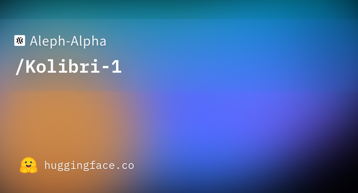 Aleph-Alpha/Kolibri-1 · Hugging Face