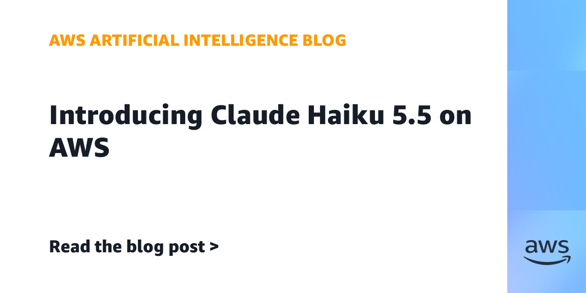 Introducing Claude Haiku 5.5 on AWS | Amazon Web Services