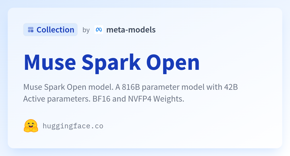 Muse Spark Open - a meta-models Collection