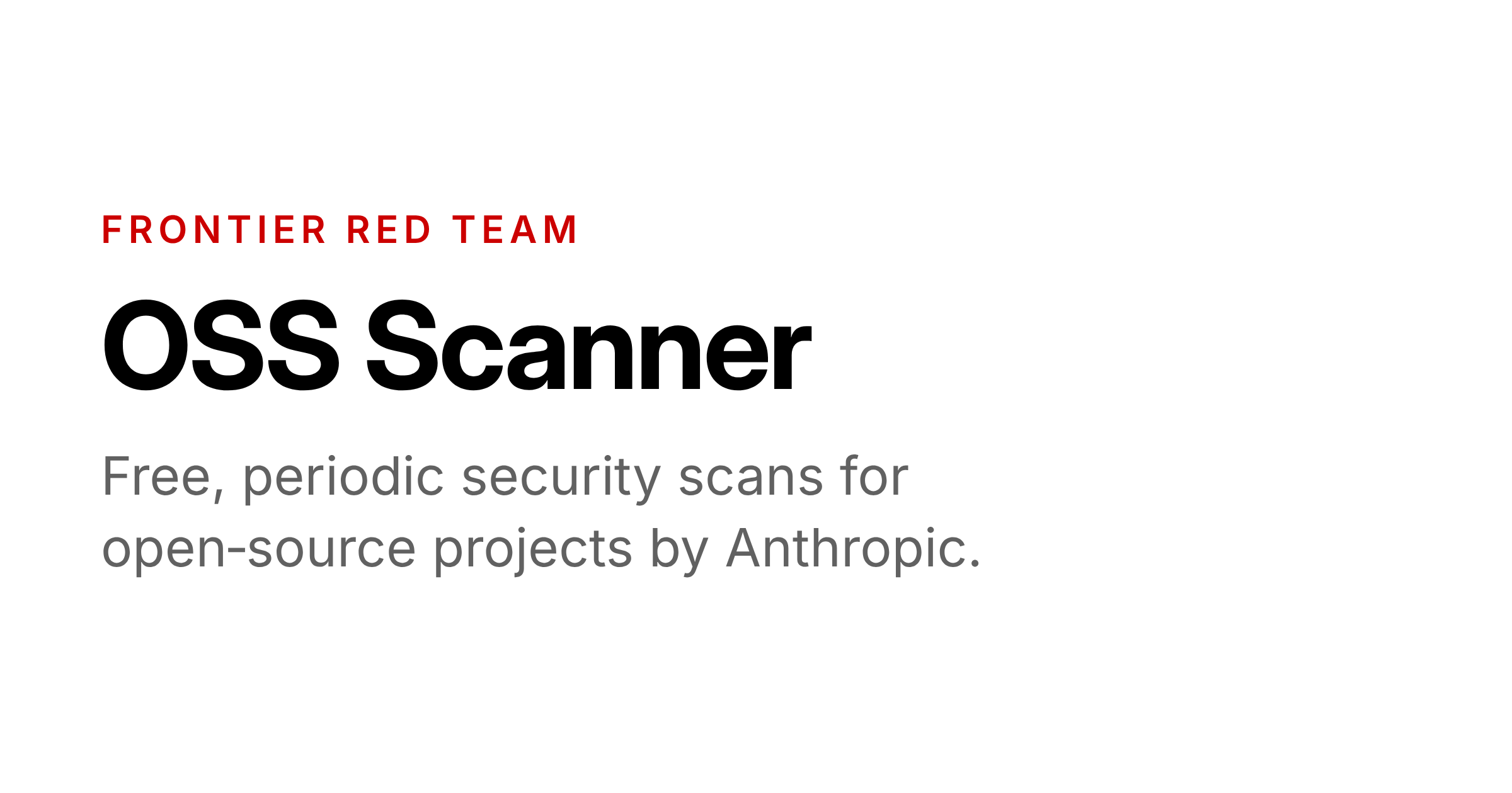 OSS Scanner